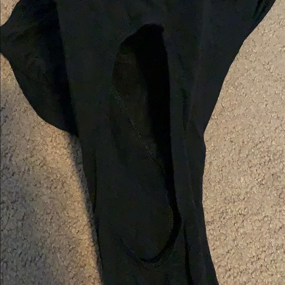 Black American Eagle Shoulder Cut Out Shirt - Picture 3 of 4